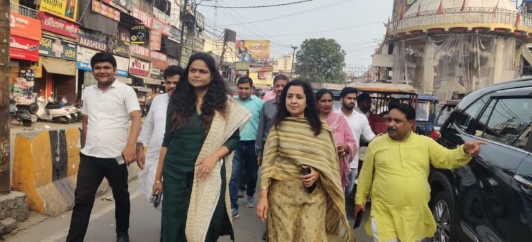 पालिका चेयरपर्सन ने किया मीनाक्षी चौक से वहलना चौराहे तक नई स्ट्रीट लाइटों का लोकार्पण