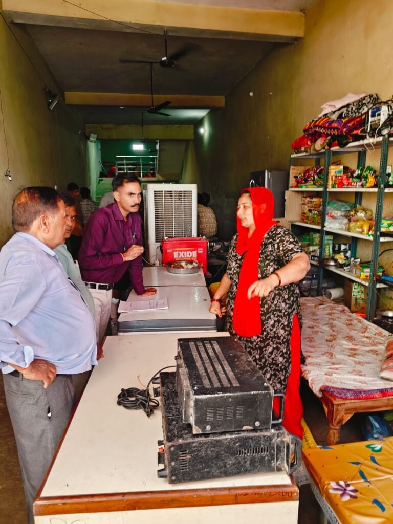 खाद्य सुरक्षा विभाग की टीम ने जिले में चलाया अभियान