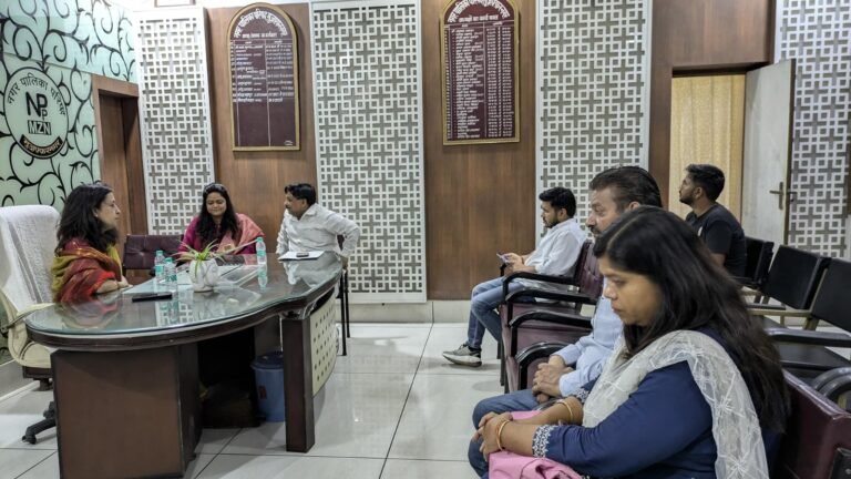 पालिका चेयरपर्सन ने परखी पालिका कार्यालयों की व्यवस्था