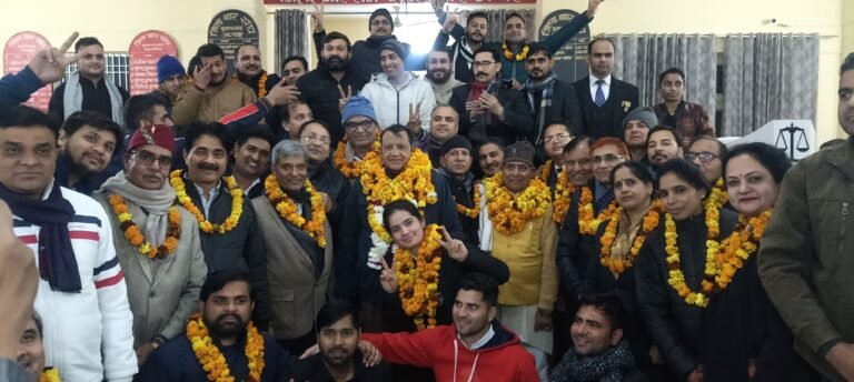 जिला बार अध्यक्ष पर ठा. कंवर पाल का कब्जा, महासचिव बने चन्द्रवीर निर्वाल