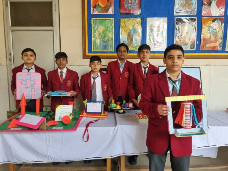 डी एस पब्लिक स्कूल में विद्यार्थियों ने सजाई गणित प्रदर्शनी