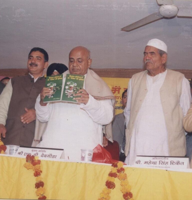 देश के किसान नेता चौधरी महेंद्र सिंह टिकैत ने देश में एक गैर-राजनैतिक किसान आंदोलन खड़ा किया था-अशोक बालियान