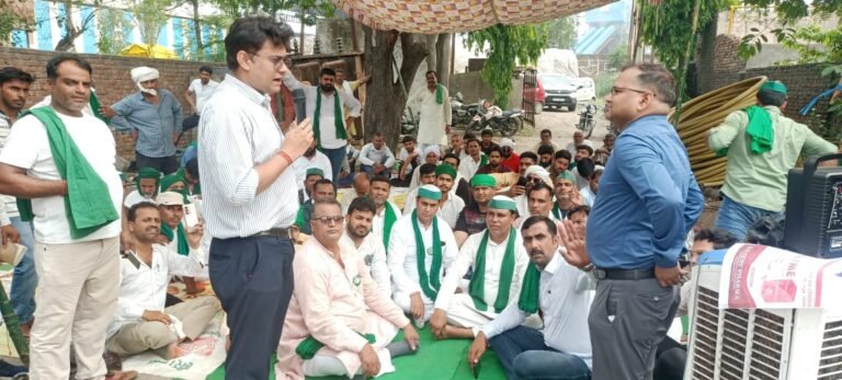 भाकियू का मखियाली स्थित बिजलीघर पर जारी धरना समाप्त