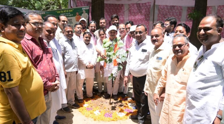 मंत्री कपिल देव ने पीपल का पौधा लगाकर किया वृक्षारोपण