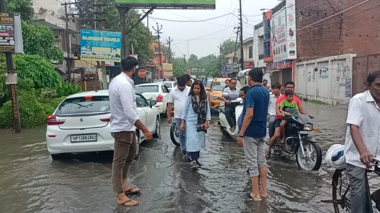 चेयरपर्सन ने देखी बारिश की भयावयता, किया स्थलीय निरीक्षण