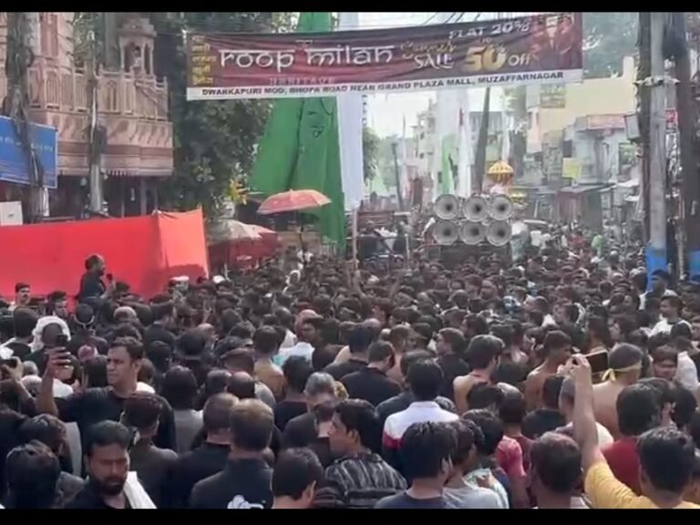 नगर की सड़कों पर सीनाजनी कर जार-जार रोये शिया सोगवार