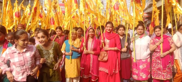 शिव चौक से निकली बाबा श्याम की भव्य निशान यात्रा