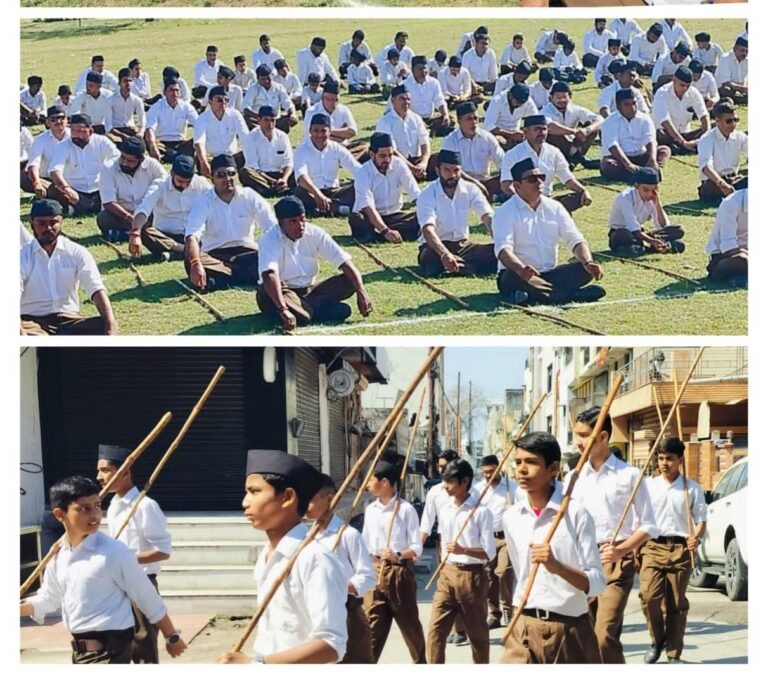 राष्ट्रीय स्वयंसेवक संघ द्वारा तीनों उपनगरी में एक साथ किया पथ संचलन