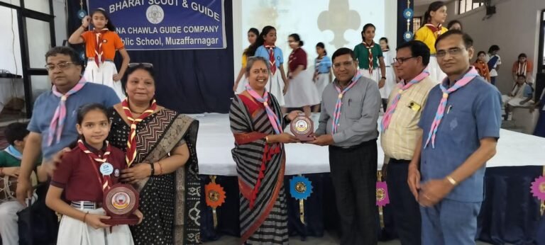 एसडी पब्लिक स्कूल में स्काउट गाइड शिविर का हुआ समापन