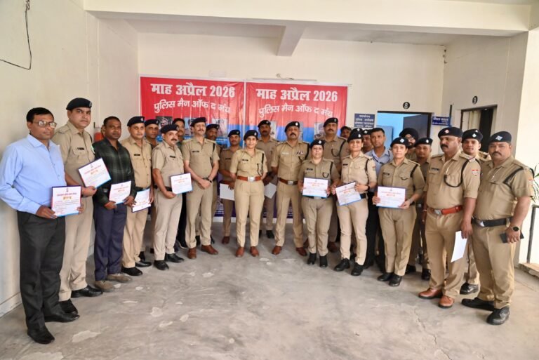 हरिद्वार जिले में 26 पुलिसकर्मी चुने गए मैन ऑफ द मंथ