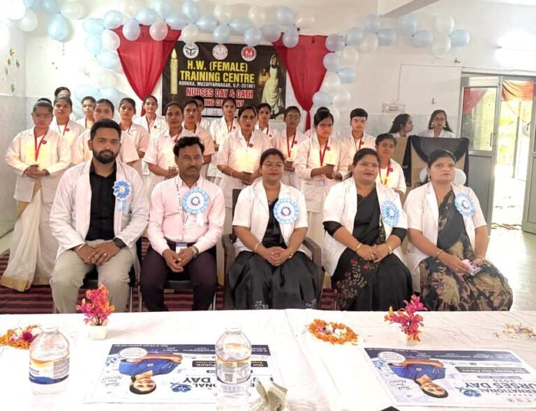 सेवा, समर्पण और मानवता का संदेश लेकर मनाया अंतर्राष्ट्रीय नर्स दिवस एवं नर्सिंग शपथ ग्रहण समारोह