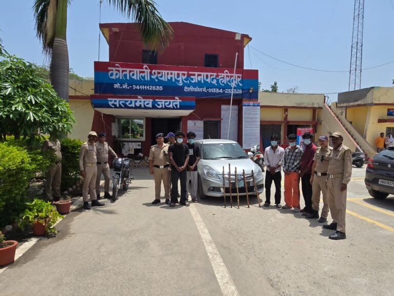 कोतवाली श्यामपुर पुलिस ने दबोचा मकड़ा गैंग
