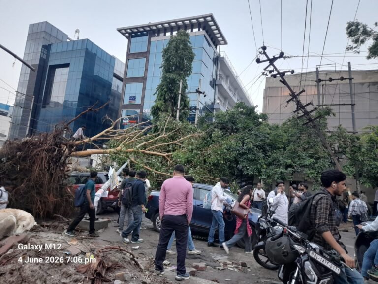 नोएडा में आई आफत की आंधी, मचा हड़कंप, जनजीवन प्रभावित