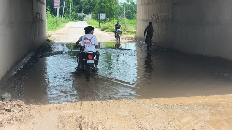 थोड़ी सी बारिश में तालाब बन जाता है अंडरपास, हजारों ग्रामीण और स्कूली बच्चे परेशान