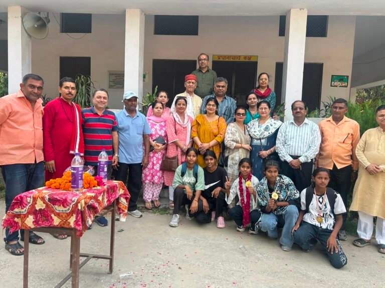 विश्व ओलंपिक दिवस पर बालिका कबड्डी प्रतियोगिता, विजेता खिलाड़ियों का सम्मान