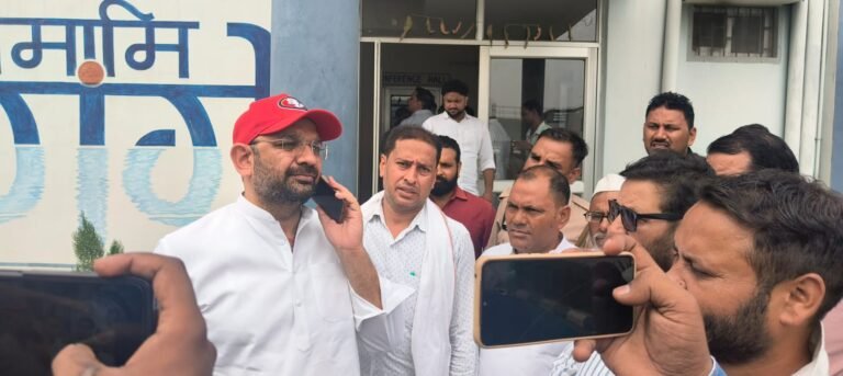 सीवेज ट्रीटमेंट प्लांट का निरीक्षण कर भड़के विधायक पंकज मलिक