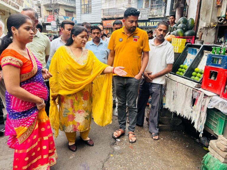 नगर निगम मेयर किरण जैसल ने किया ज्वालापुर में सफाई कार्यो का निरीक्षण
