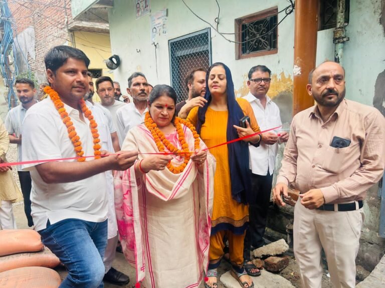 हरिद्वार मेयर किरण जैसल व पार्षद अरशद ख्वाजा ने किया सड़क निर्माण कार्य का शुभारंभ