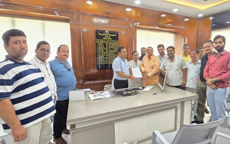 संयुक्त व्यापार संघर्ष समिति का प्रतिनिधिमंडल ने  की एमडीए सचिव से मुलाकात,  रखा पीड़ितों का पक्ष
