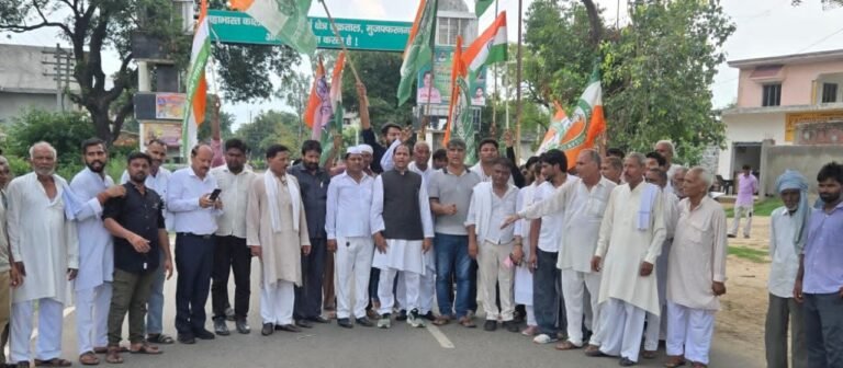 मोरना से शुक्रताल तक कांग्रेस की “सद्बुद्धि पदयात्रा” का आयोजन