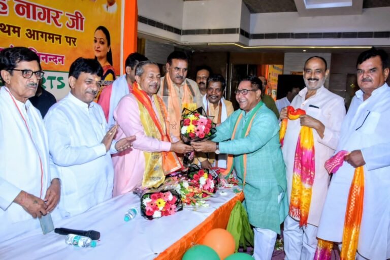 भाजपा के  नवनियुक्त क्षेत्रीय अध्यक्ष का मुजफ्फरनगर जनपद में भव्य स्वागत