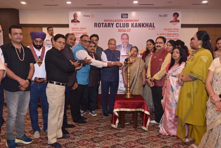 रोटरी क्लब कनखल का अधिष्ठापन समारोह आयोजित डिस्ट्रिक्ट गवर्नर एवं रानीपुर विधायक ने किया कार्यक्रम का शुभारंभ