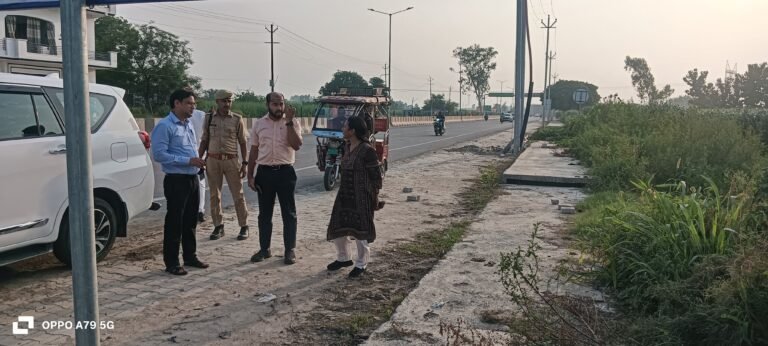 सीडीओ ने किया शामली रोड कांवड़ मार्ग का निरीक्षण