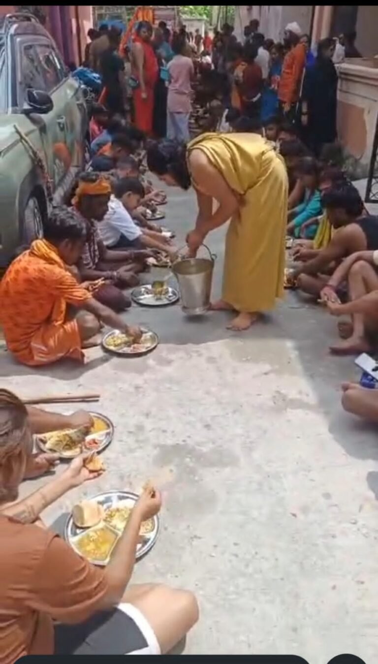 उछाली आश्रम हरिद्वार में में कांवड सेवा शिविर निरंतर जारी