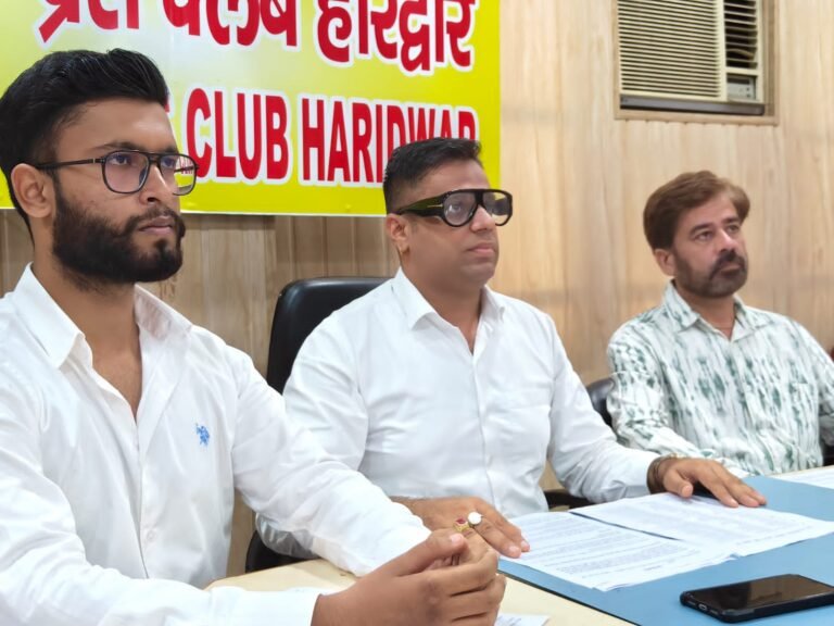 हरिद्वार विधानसभा क्षेत्र के राजनीतिक प्रतिनिधित्व में बदलाव किया जाए-शिवम सड़ाना