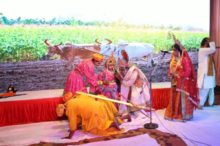 नई मंडी रामलीला में दूसरे दिन रावण जन्म, वेदवती संवाद और जानकी प्राकट्य का मंचन